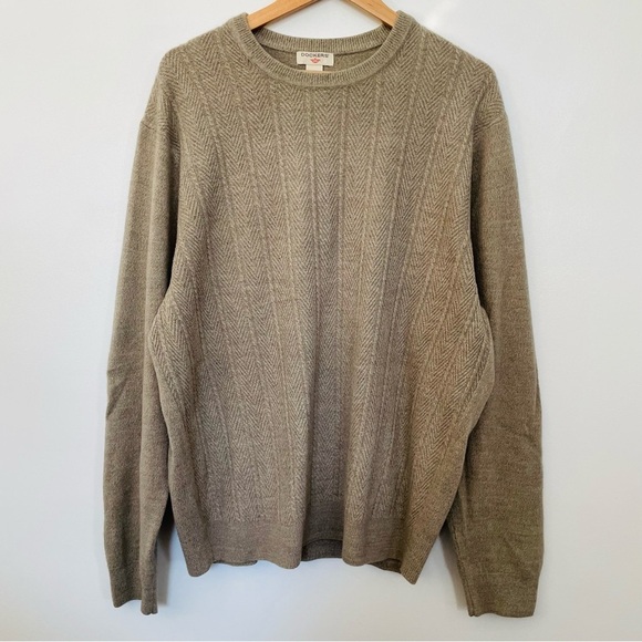 Oatmeal Butter Soft Minimalist Oversized Slouchy Knit Sweater Top - Picture 2 of 5